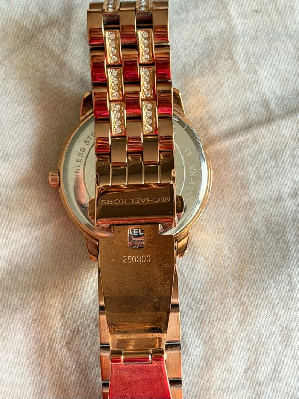 Michael Kors Rose Gold Crystal Dial Bracelet Watch